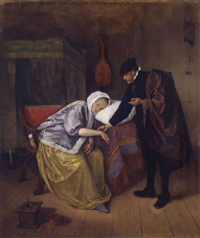 Jan Steen The Sick woman oil painting image